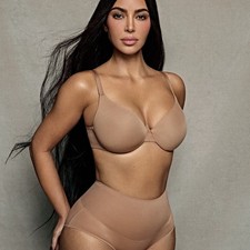 SKIMS Wireless Full Coverage Tee Shirt Bra Smooth Seamless Size 38DD Sienna