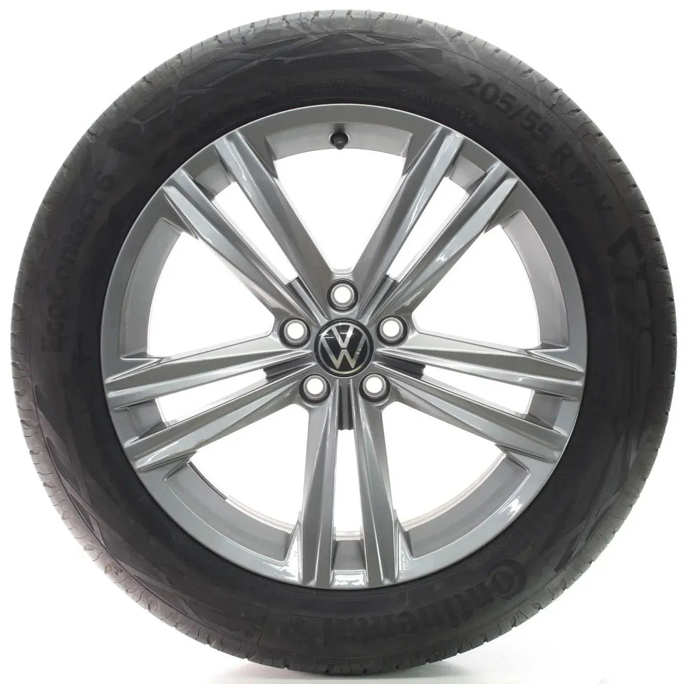 VW T-Cross C11 Sommerräder Sebring Grau Continental 205/55R17 91V 2GM601025G - Bild 2 von 4