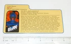 GI JOE File ID Card Filecard   HISS DRIVER          2000 Rip It