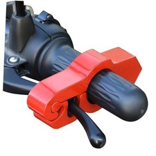 Universal Motorcycle Lock, Red, Front Brake and Clutch Locks, Anti Theft Grip