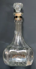 Jack Daniels RIVERBOAT decanter/empty 1.75 liter 90 proof bottle w/cork stopper