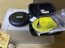 Black Portable CD player W/Case and charger  more. READ DESC