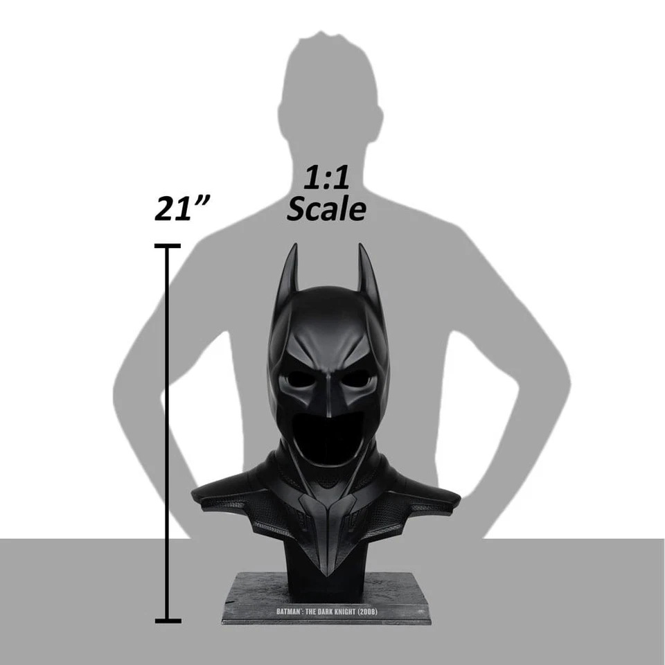 The Dark Knight DC Direct Replica 1/1 Batman Cowl 54 cm McFarlane Toys - Immagine 4 di 4
