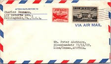 GOLDPATH: US airmail 1951 Linz to Austria CV901_P24