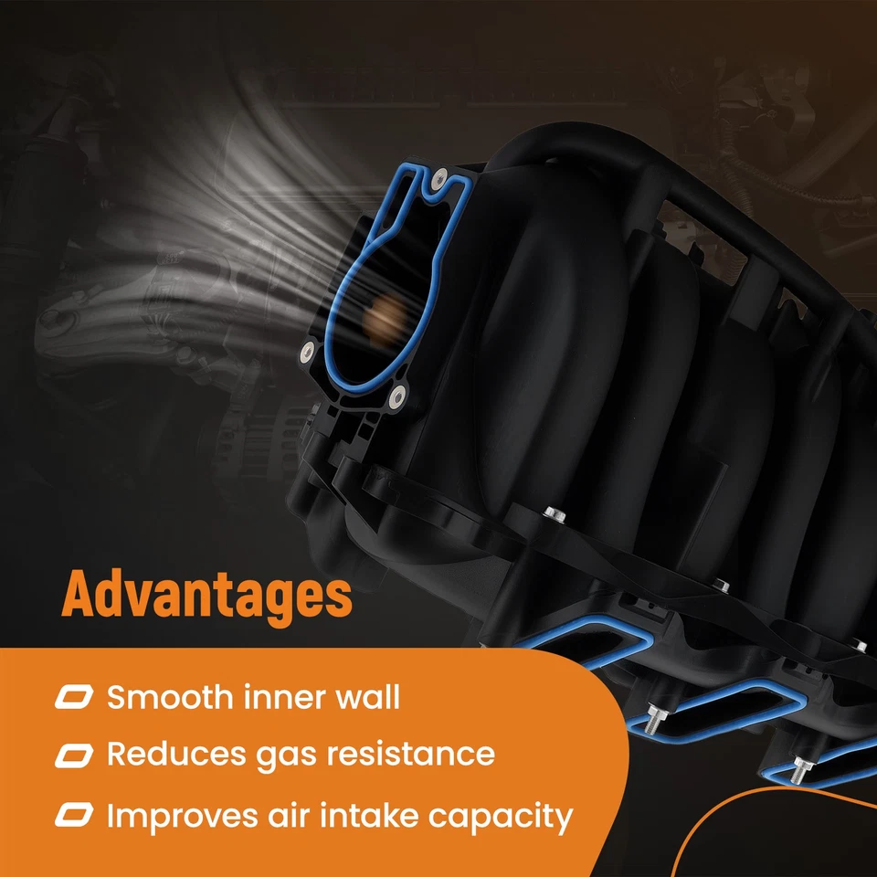 Colector de admisión para Chevy Silverado Tahoe GMC Sierra Yukon XL Envoy 615-183 Foto 4 de 4