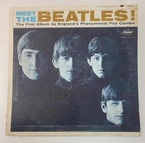 The Beatles - Meet The Beatles 1964 Vinyl LP Capitol T-2047 Mono Scranton Press