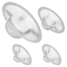 4-Pack Stainless Steel Kitchen Sink Drain Strainer and Mesh Screen Drainer