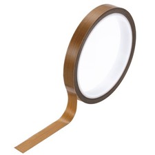 1/2 Inch x 33 Ft High Temperature PTFE Tape Fiberglass Adhesive Tape Brown