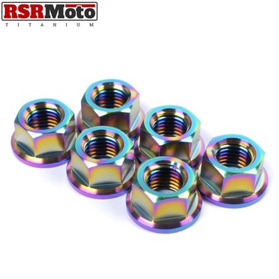 Kawasaki Z900 {Z900RS} Titanium Sprocket Nuts 2017-2023, All