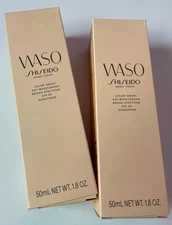2x Waso Shiseido Color-Smart Day Moisturizer SPF 30 Sunscreen 1.8 oz New In Box.