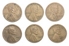 1944-D   LINCOLN WHEAT CENTS - 6 coin lot - all D mint — photo 1