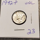 1942-P  MERCURY DIME BU-UNC  #23