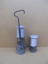 Lampe de Mineur Signé Arras Verre Baccarat lampe complète plus un deuxième haut