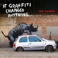 2026 Banksy, If Graffiti Changed Anything Wall Calendar by Carousel Calendars (E