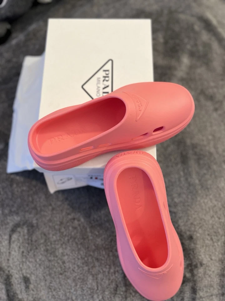 Mulas deslizantes de goma suave Prada IT 39 US 9 Foto 4 de 4