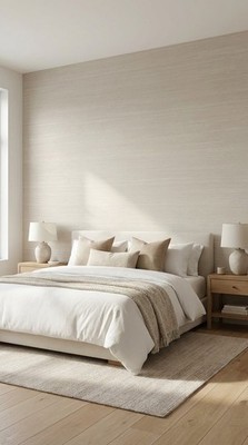 Harlekin Vinyltapete Struktur Creme Beige Dezente Streifen Abwaschbar 10971