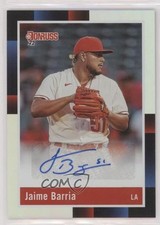 2022 Panini Donruss Retro 1988 Signatures Holo Jaime Barria #R88S-JB Auto 0s1o