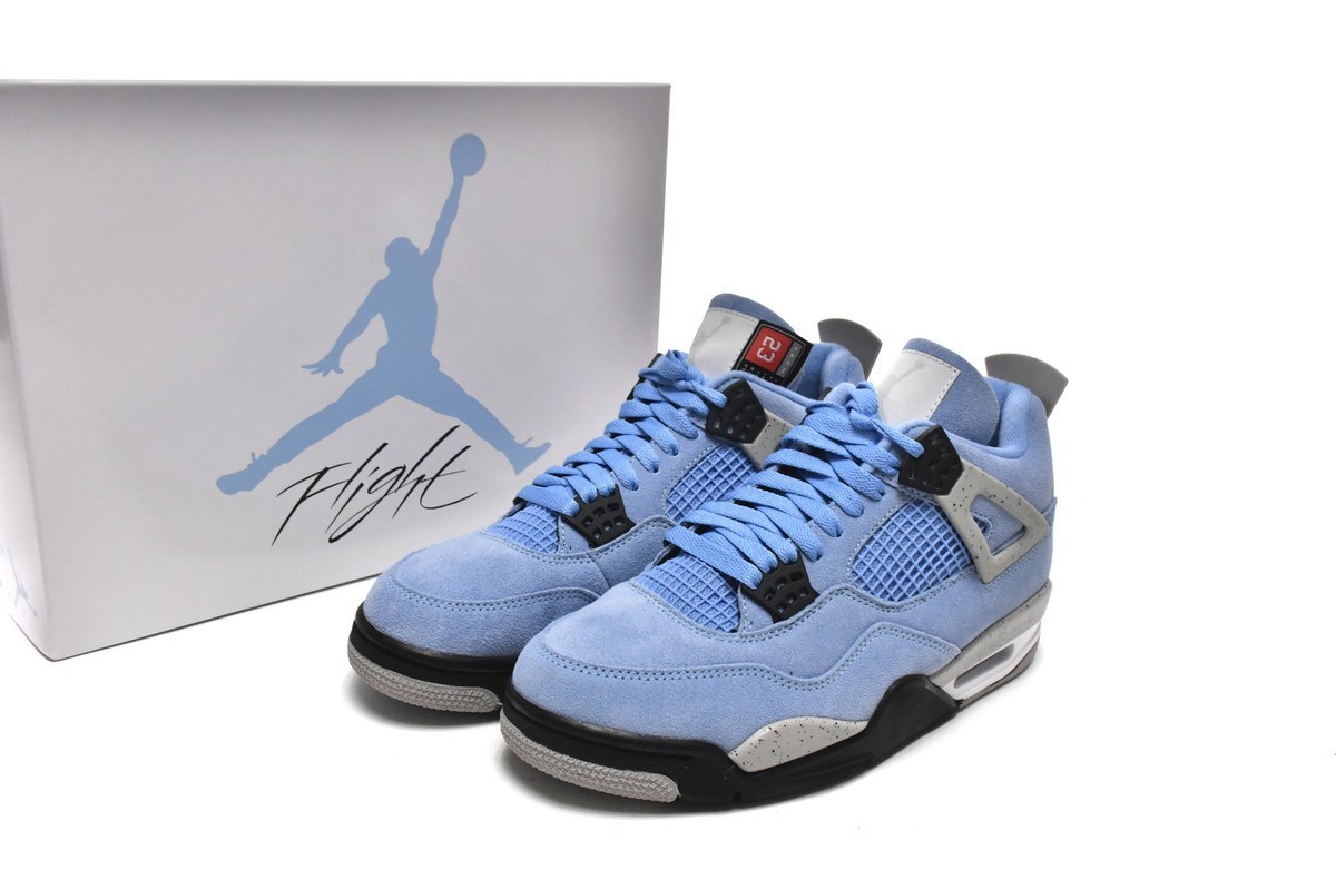 Size 7.5 - Jordan 4 Retro Mid University Blue for sale online | eBay