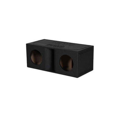 Q Power QBomb QBOMB10HP Dual 10'' Vented Port Subwoofer Box w/Bedliner Spray