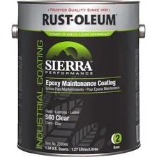Rust-Oleum 208066 1 Gal Floor Coating, Gloss Finish, Clear, Water Base
