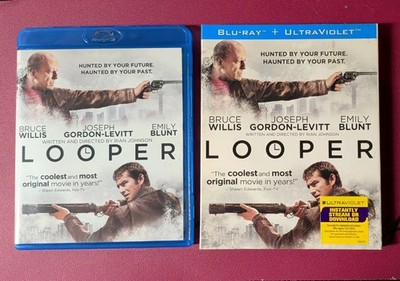 Looper Blu-ray Bruce Willis Joseph Gordon-Levitt Sci-Fi Action Movie New Sealed