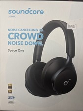 Soundcore Space One Wireless Over-Ear Headphones - Black. 3748