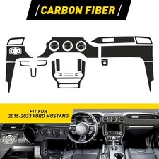 For Ford Mustang 2015-2022 30pcs Carbon Fiber Full Set Interior Decor Cover Trim