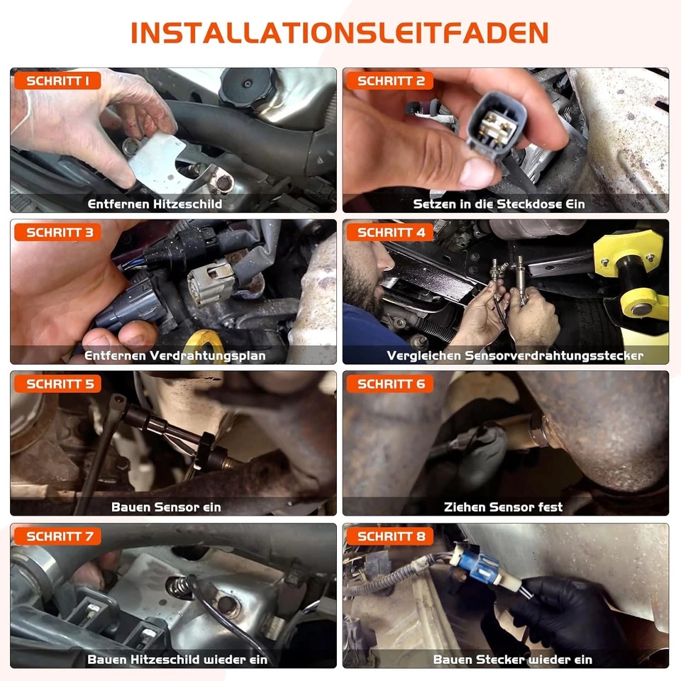 Sonda lambda di ricambio per VW Passat Polo Touareg Transporter IV 0258007351 cat - Immagine 3 di 4