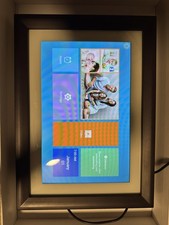 Dragon Touch Classic Digital Picture Frame 10  Wi-Fi, Brown - New Openbox