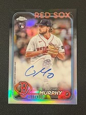 Chris Murphy 2024 Topps Chrome Rookie RC Auto Refractor /499 Red Sox 