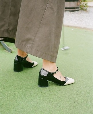 Billi Bi Shoes Brogue-inspired Mary Janes Size 39 1/2