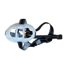 Rubber Dog Muzzle Reflective Size 4 No Bark Bite Basket Durable Dog Chew Cage