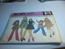 McCall's 4167 Sewing Pattern Dress, Top & Slacks Girls Size 12