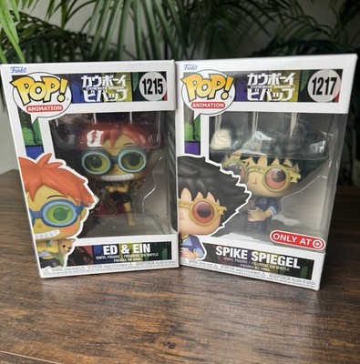 Funko Pop! Vinyl: Cowboy Bebop Spike Spiegel Ed &Ein #1215/#1217 Bundle Retired