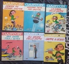 6 BD Gaston lagaffe Franquin en Italien