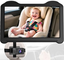 Baby Car Monitor Wide Angle Night Vision USB Powered for Infant 7 Inch 1080P
