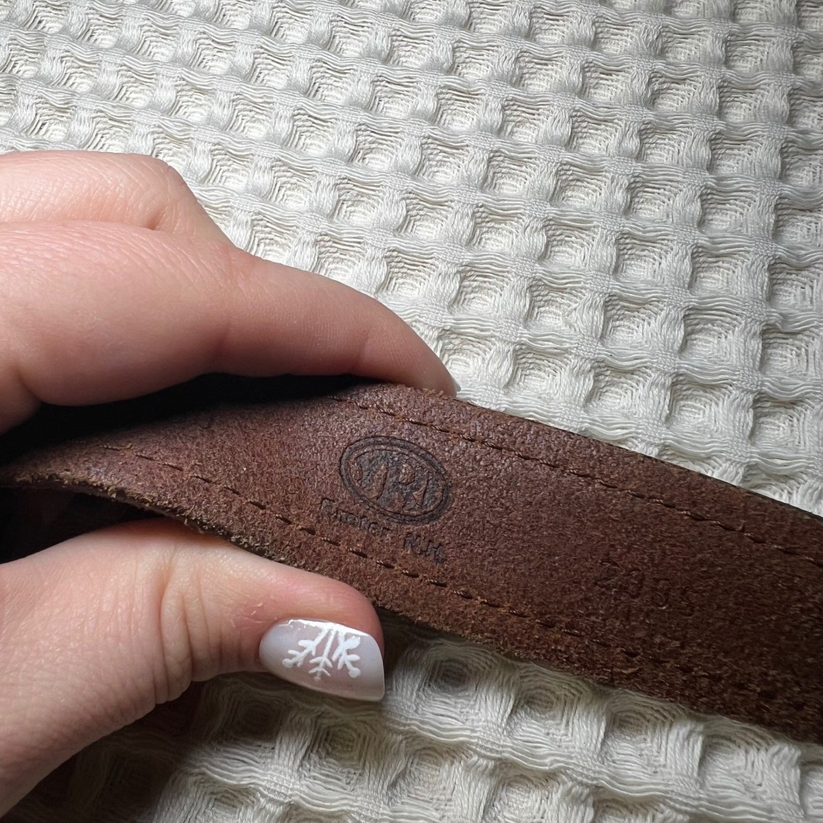 Thompson Leather Exeter NH Pheasant Embroidered Belt Winchester Shells Brown 34 View 5