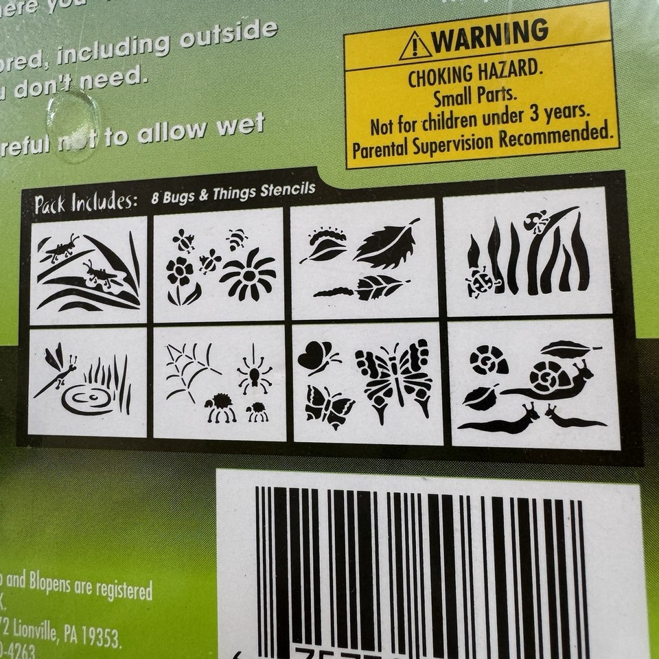 Insects Bug Crafts Color Workshop Stencil 8 Pack, Bugs & Things. New, Paint, crafts | eBay