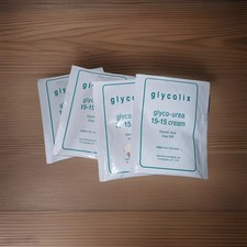 4 Packets/samples Glycolix Glyco-urea 15-15 Cream Samples Urea Glycolic Acid