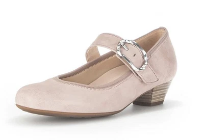 Gabor Comfort Pumps Rosa Nubukleder Spangenpumps Business Ballerina 139 35