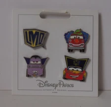 Disney Pin DLR DCA Cars Land Haul-O-Ween Booster Set of 4 Pins