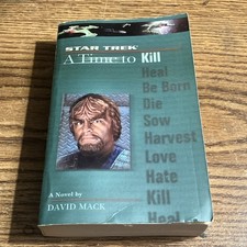 Star Trek A Time to Kill by David Mack Paperback 2004 Science Fiction Novel