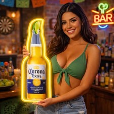 Corona Extra LED Bottle Wall Sign Neon Style ...