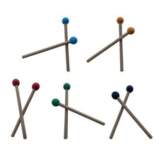 2Pcs Sticks Mallet with Wooden Handle Percussion Instrument Kit Glockenspiel