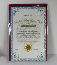 Father's Day for STEPDAD BONUS World's Best DAD Card Certificate