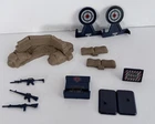 GI JOE FIRING RANGE PLAYSET ACCESSORIES TARGETS BUNKER WEAPONS CRATE INCOMPLETE