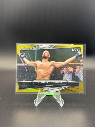 2026 Topps Chrome UFC #38 Reinier De Ridder Yellow Refractor #/275