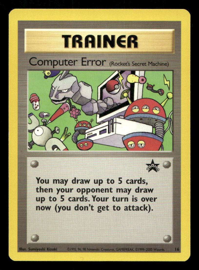 Computer Error 16 Wizards Black Star Promos NM/M Pokemon