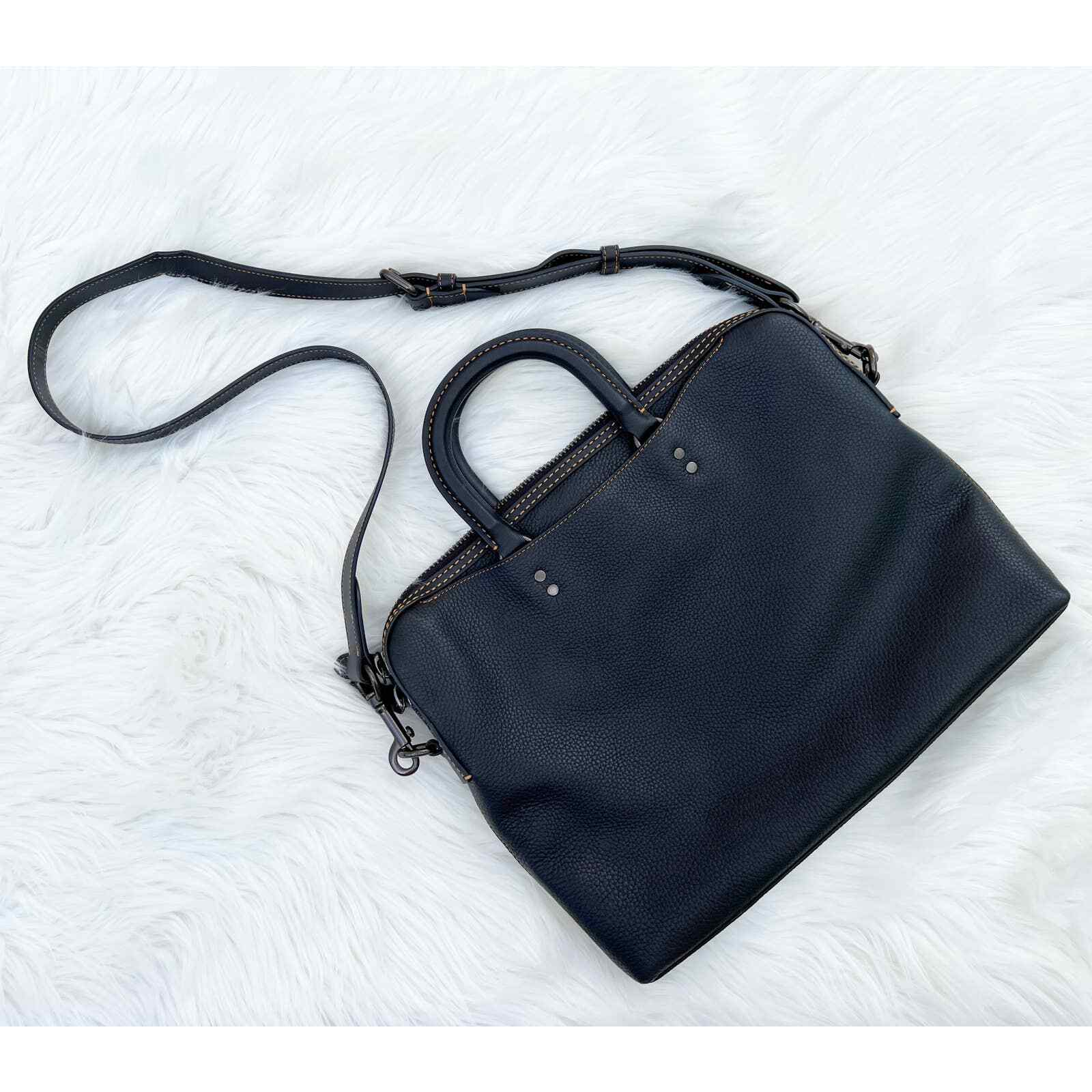 Coach 1941 Rogue Slim Briefcase Laptop Case in Black … Gem