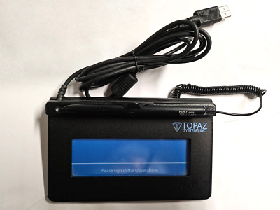Pad Per Acquisizione Firma Elettronica Topaz T-S460-HSB-R, USB, Testato Funzionante